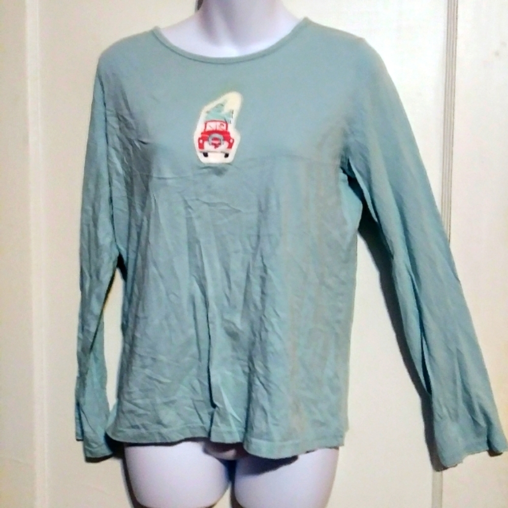 MUNKI MUNKI LADIES BLUE LONG SLEEVE TOP